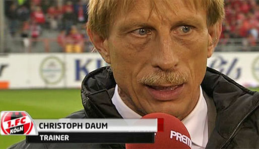 Christoph Daum steht mit dem 1. FC Köln auf dem sechsten Tabellenplatz