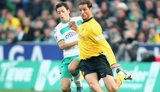 Im Punktspiel gegen Wolfsburg muss Borussia Dortmund ohne Diego Klimowicz (r.) auskommen