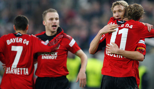 Bayer Leverkusen siegt gegen Gladbach und feiert den dritten Tabellenplatz