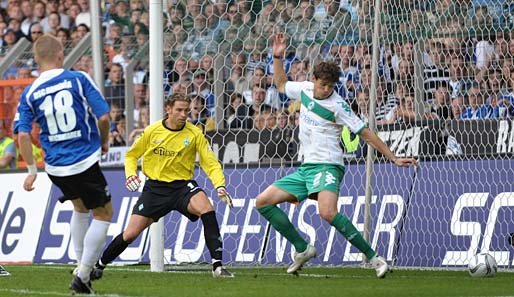 Werder verspielte in der Vorrunde zweimal eine Führung. Am Ende stand es 2:2
