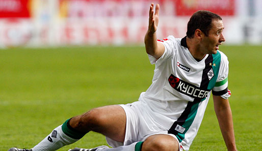 Oliver Neuville kam in der Vorrunde nur auf acht Einsätze für Borussia Mönchengladbach
