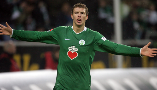 Edin Dzeko ist gegen Paris der große Hoffnungsträger beim VfL Wolfsburg
