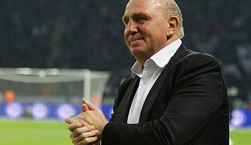 Hertha-Manager Dieter Hoeneß ist die mögliche Tabellenführung egal
