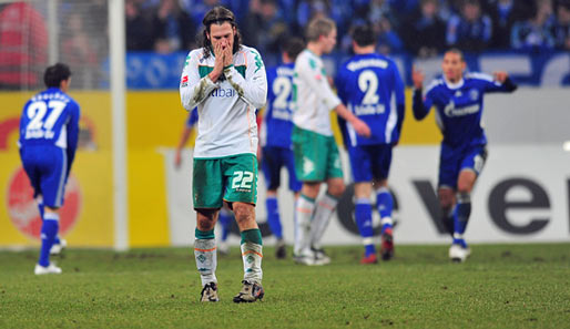Torsten Frings war nach der siebten Saisonpleite der Bremen auf Schalke fassungslos