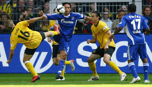 Dortmund und Schalke trennten sich im Hinspiel in einer denkwürdigen Partie 3:3