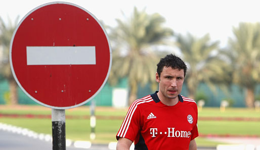Einfahrt verboten! Mark van Bommel wird ab dem Sommer nicht mehr für Bayern München spielen