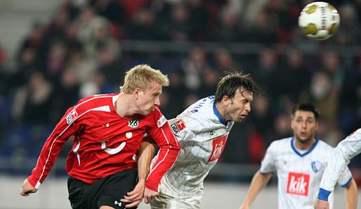 Auch in der Hinrunde standen sich Hannover und Bochum am Freitag gegenüber, Endstand: 1:1
