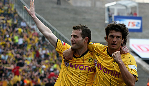 Fuhren mit Dortmund den zweiten Sieg in Serie ein: Alex Frei (li.) und Nelson Valdez