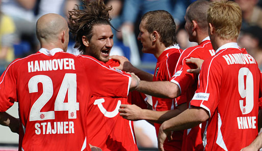 Hannover 96 hatte gegen den 1. FC Köln zwei Mal Grund zum Jubeln