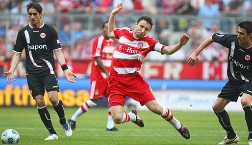 Mark van Bommel und die Bayern sorgten gegen Frankfurt frühzeitig für klare Verhältnisse