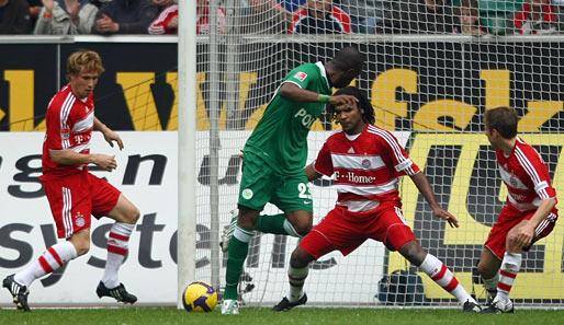 Wolfsburg-Stürmer Grafite traf gegen den FC Bayern per Hacke zum 5:1-Einstand