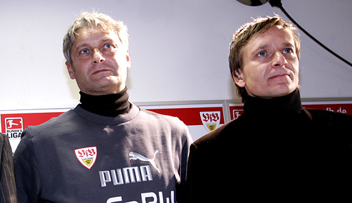 Ein erfolgreiches Duo: Armin Veh (l.) und Horst Heldt holten 2007 den Meistertitel nach Stuttgart