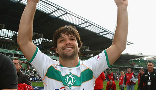Diego verabschiedete sich nach dem letzten Heimspiel von den Werder-Fans