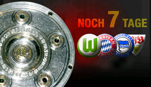 Noch zwei Spieltage: Vier Klubs kämpfen derzeit um die Meisterschaft in der Bundesliga
