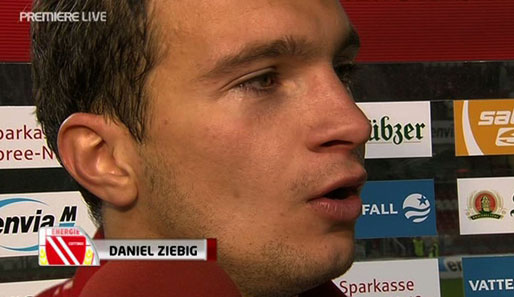 Cottbus-Verteidiger Daniel Ziebig war nach der Niederlage gegen Gladbach richtig bedient