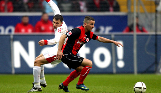 Benjamin Köhler (r.) machte in dieser Saison 20 Liga-Spiele für Eintracht Frankfurt