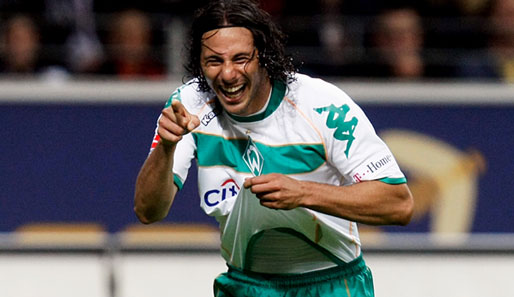 Claudio Pizarro gewann mit Werder Bremen den DFB-Pokal 2009