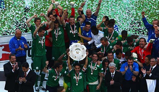 Der VfL Wolfsburg feierte in der Saison 2008/09 seine erste Meisterschaft