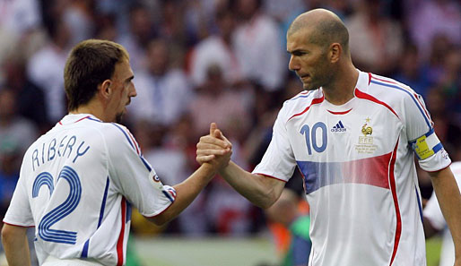 Möglicherweise bald wieder vereint: Frank Ribery (l.) und Zinedine Zidane