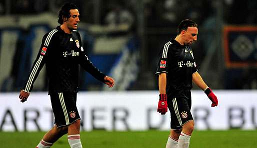 Fehlen weiterhin: Luca Toni (l.) und Franck Ribery