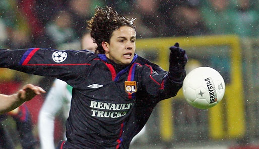 Nilmar als 19-Jähriger für Lyon: In der Saison 2004/2005 wurde der Brasilianer Meister in Frankreich