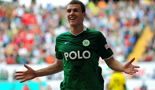 Edin Dzeko traf in der vergangenen Saison 26 Mal für den VfL Wolfsburg