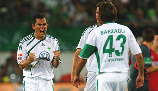 Marcel Schäfer (l.) wechselte 2007 von 1860 München zum VfL Wolfsburg