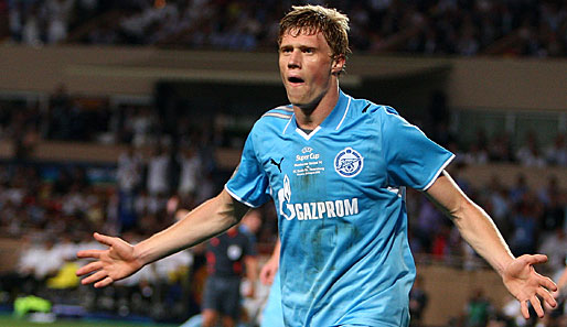 Pawel Pogrebnjak erzielte von 2007 bis 2009 22 Liga-Tore für Zenit St. Petersburg