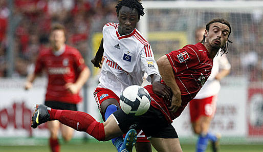 Jonathan Jäger (r.) wechselte 2007 ablösefrei vom FC Saarbrücken zum SC Freiburg