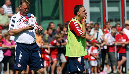 Louis van Gaal ist seit Beginn dieser Saison Trainer von Franck Ribery