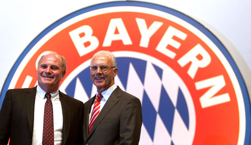 Bei Bayern München nicht wegzudenken: Uli Hoeneß (l.) und Franz Beckenbauer