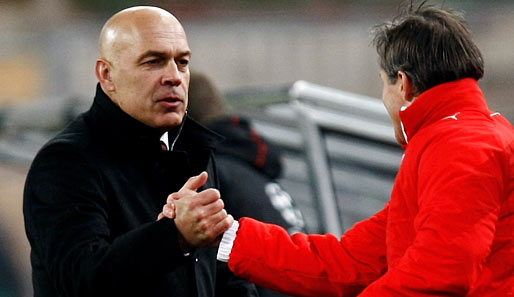 Weiter ein Team: Chefcoach Christian Gross (l.) behält Jens Keller als Assistenten