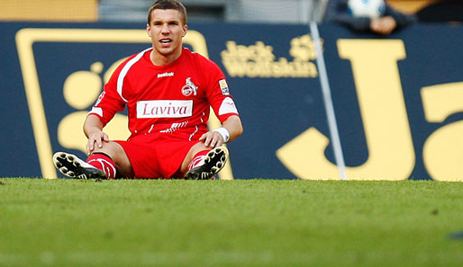 Lukas Podolski erzielte in 15 Hinrunden-Spielen nur ein Tor für Köln
