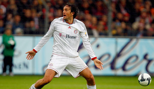 Bayern-Stürmer Luca Toni kam in dieser Saison in der Bundesliga erst vier Mal zum Einsatz