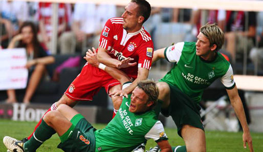 Im Hinspiel in München trennten sich die Bayern und Werder Bremen 1:1