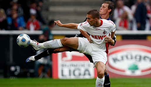 Lukas Podolski erzielte im Hinspiel gegen Köln seinen einzigen Saisontreffer