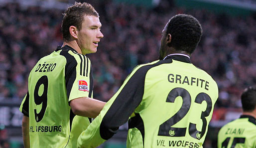 Edin Dzeko erzielte in 86 Spielen für den VfL Wolfsburg 48 Tore