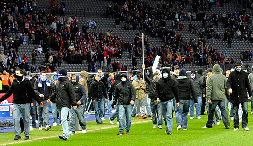 Aufgrund der Randale nach der Niederlage gegen Nürnberg folgten Sanktionen für Hertha BSC
