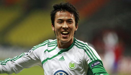 Makoto Hasebe jubelt bis 2012 im Trikot des VfL Wolfsburg