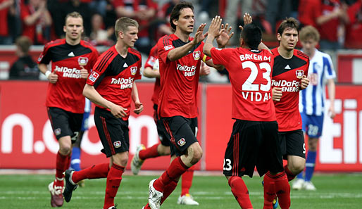Die Leverkusener beendeten die Bundesliga-Saison mit einem 1:1 bei Mönchengladbach