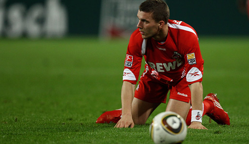 Lukas Podolski brachte es in dieser Bundesliga-Saison nur auf zwei Treffer