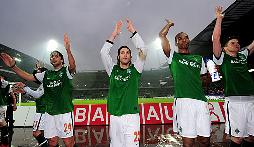 Die BL-Saison beendete Werder Bremen hinter Schalke 04 und Bayern München auf Platz drei