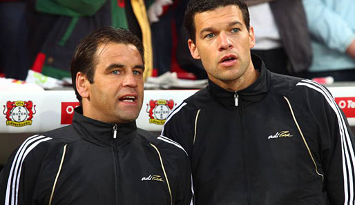 Ulf Kirsten (l.) und Michael Ballack spielten zwischen 1999 und 2002 gemeinsam in Leverkusen