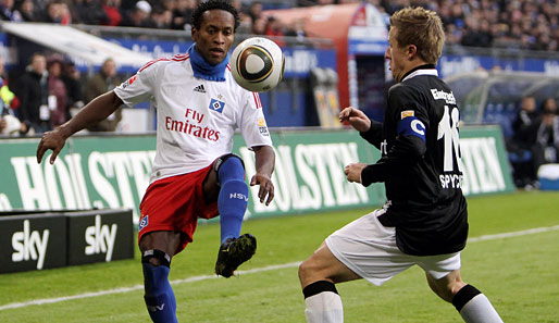 In 23 Bundesliga-Spielen für den Hamburger SV erzielte Ze Roberto sechs Tore