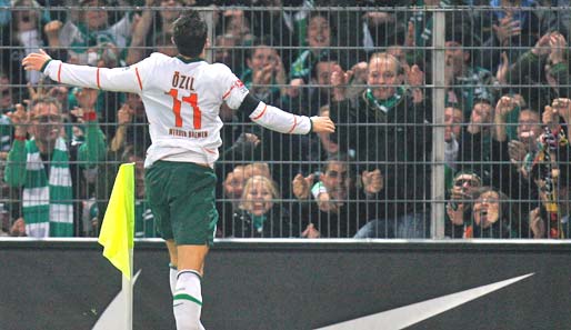 Mesut Özil absolvierte für Bremen bisher 71 Spiele