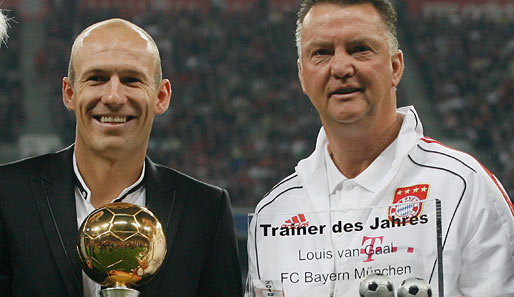 Erst seit 2009 beim FCB: Das holländische Erfolgsduo Arjen Robben und Louis van Gaal