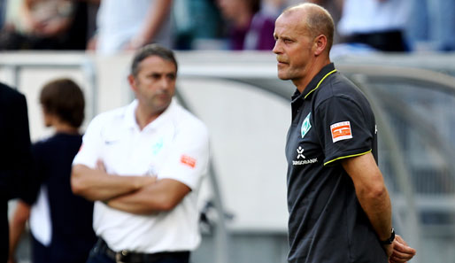 Ratloses Gesicht bei Trainer Schaaf: Werder Bremen steht auf dem letzten Tabellenplatz
