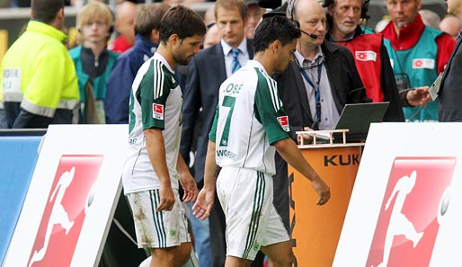 Verpatzte Premiere: Diego (l.) musste mit Wolfsburg eine historische Niederlage schlucken