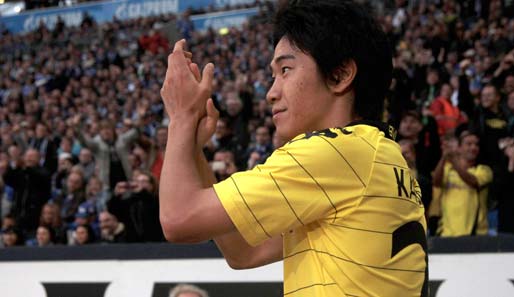 Der Dortmunder Fan-Liebling: Shinji Kagawa erzielte im Ruhrpott-Derby zwei Tore