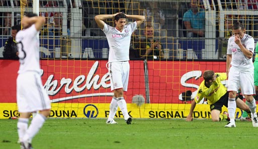 Münchner Tristesse: Nach dem 0:2 in Dortmund hat der FCB nun 13 Punkte Rückstand auf Mainz